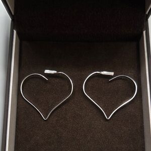 Avon Silver Heart Earrings
